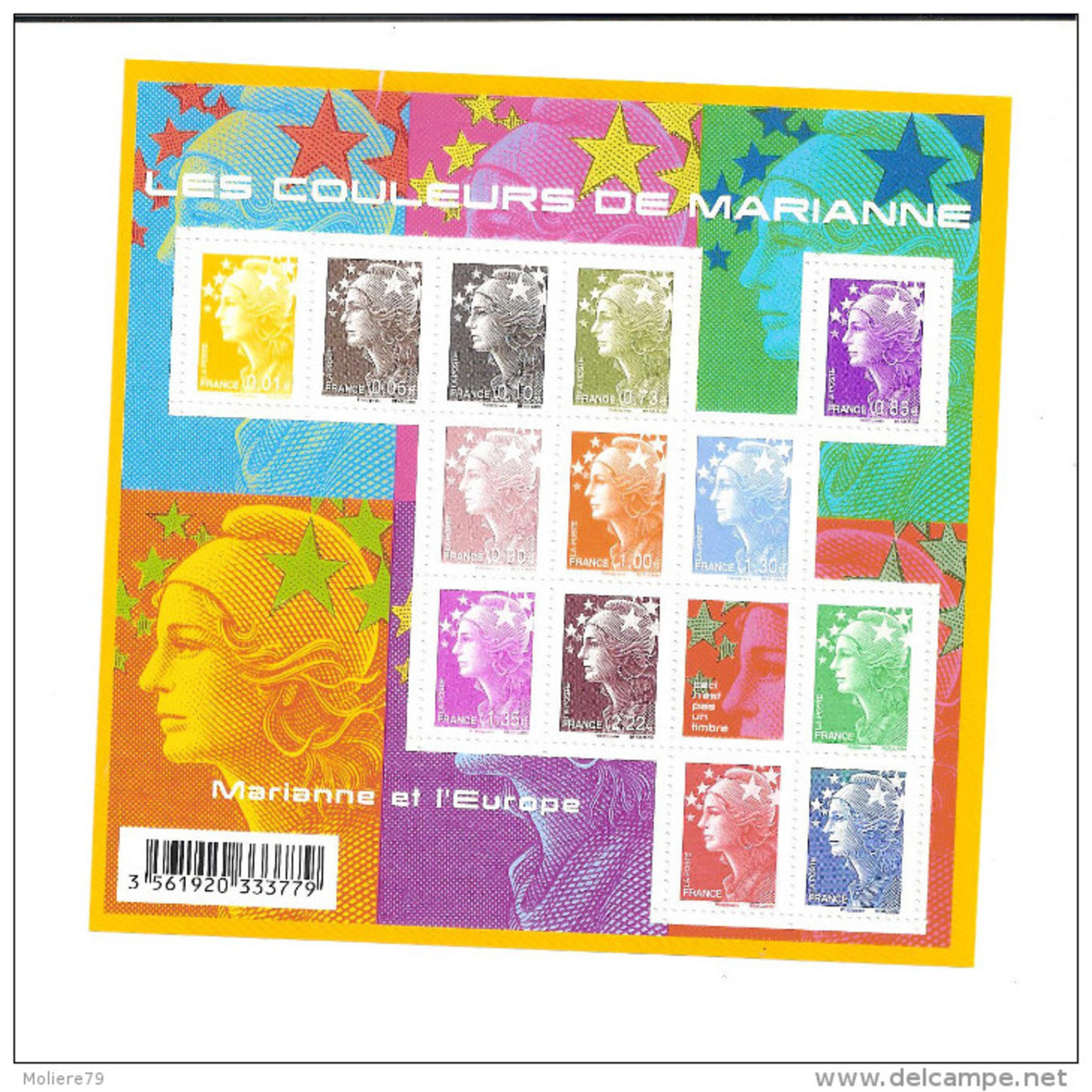 Bloc Feuillet N° 4409 Les Couleurs De Marianne, De 2009, Valeur Faciale + De 10 Euros - Neufs