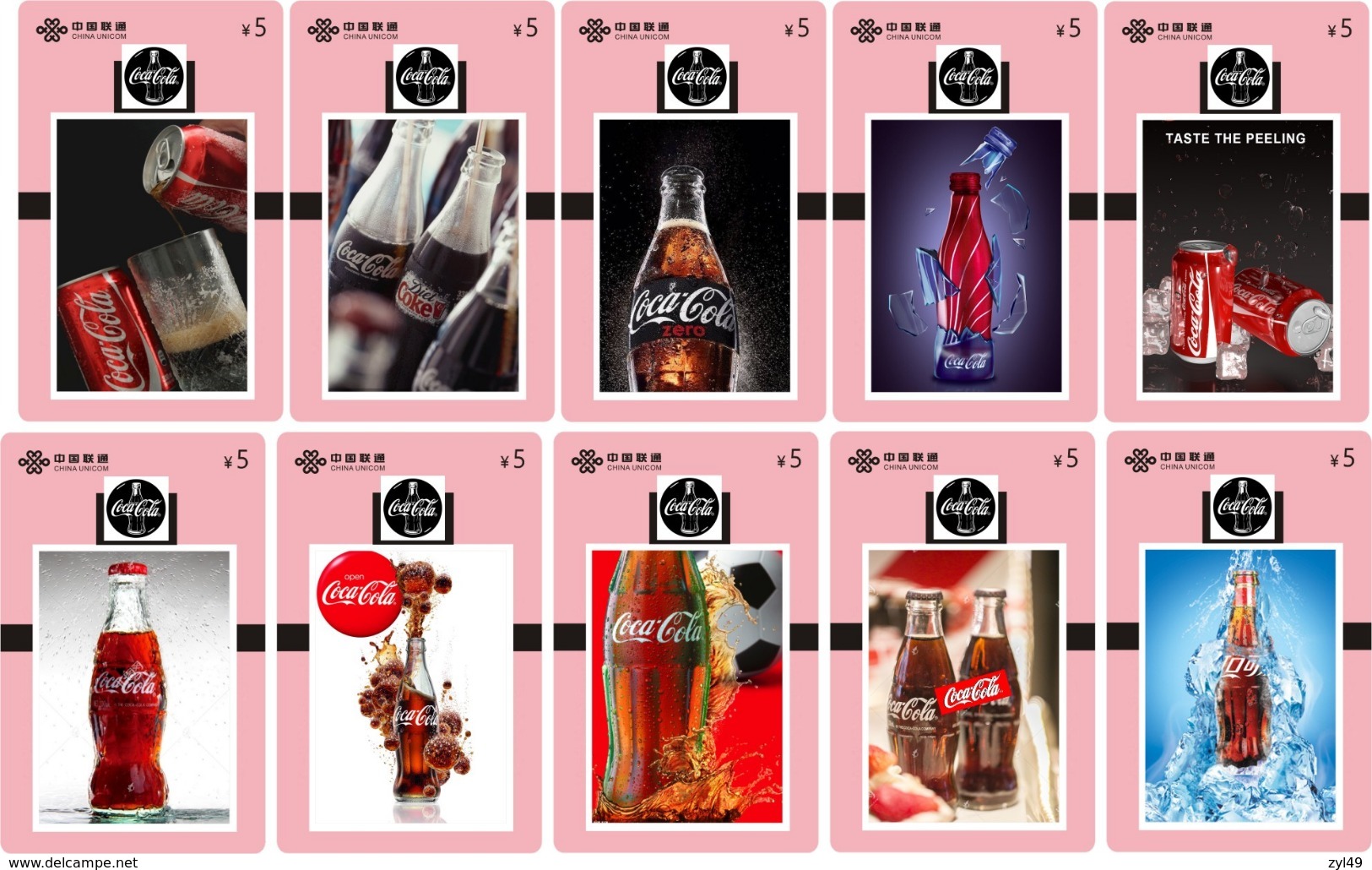 C04325 China Phone Cards Coca Cola 209pcs - Alimentación