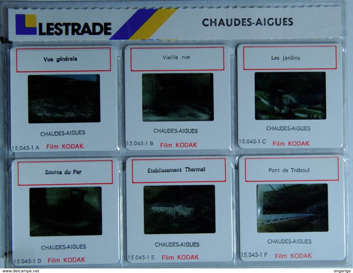 CHAUDE-AIGUES   : 6 DIAPOSITIVES LESTRADE SUR FILM KODAK - Dias