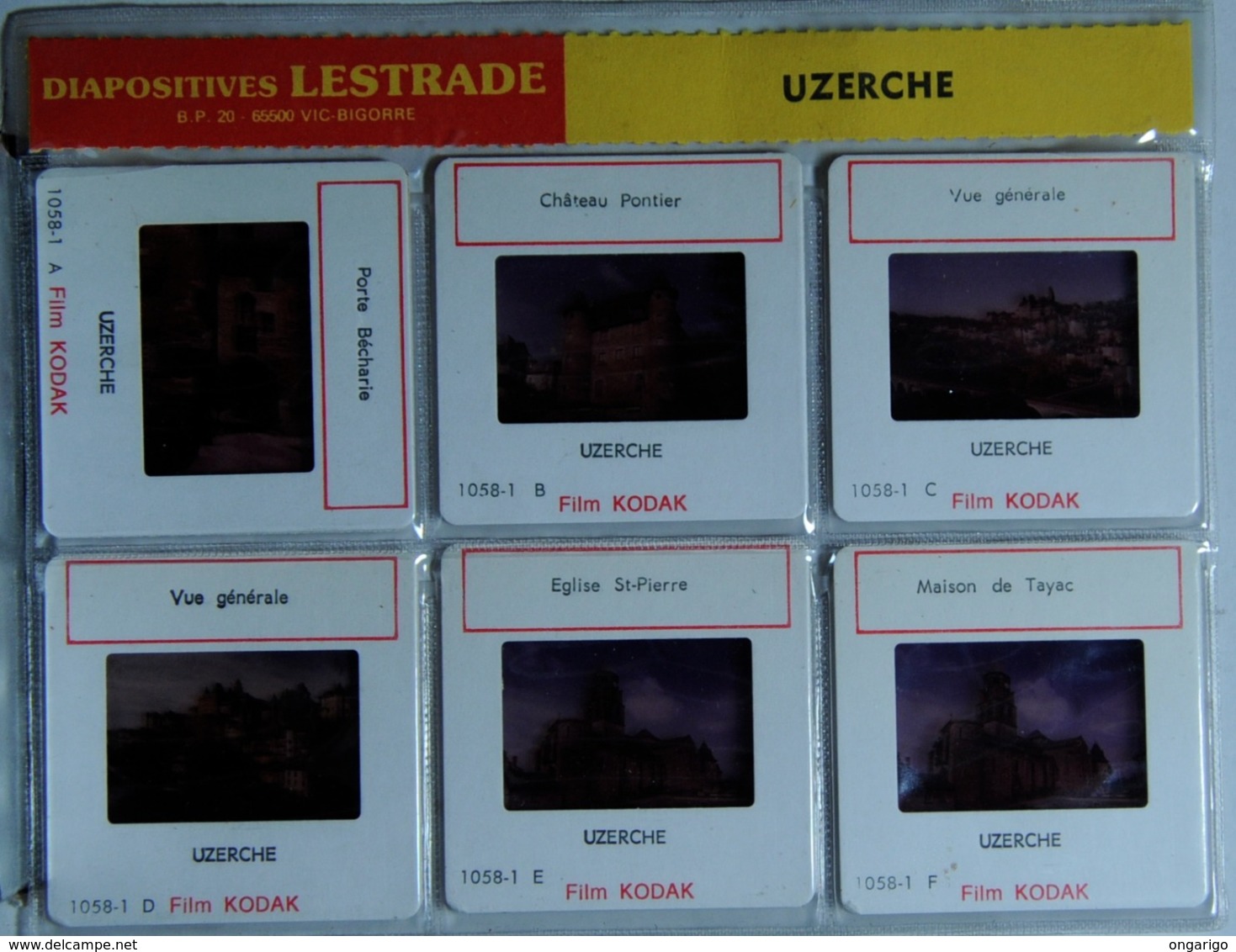 UZERCHE   : 6 DIAPOSITIVES LESTRADE SUR FILM KODAK - Diapositives