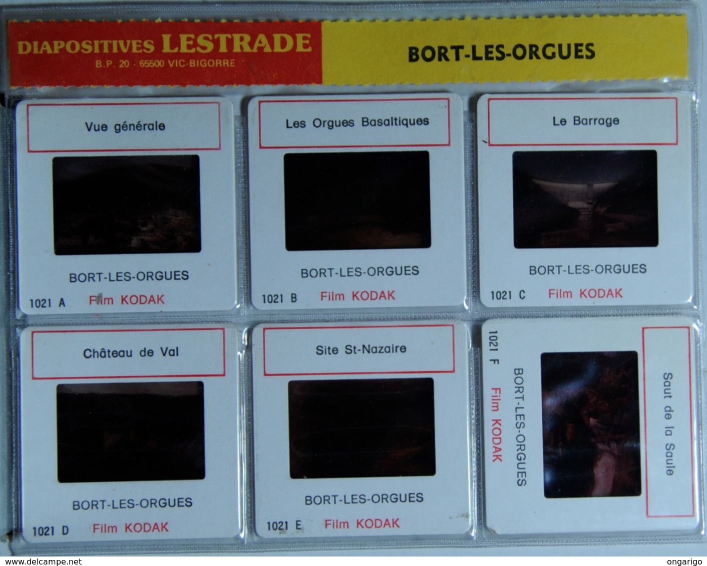 BORT-LES-ORGUES   : 6 DIAPOSITIVES LESTRADE SUR FILM KODAK - Diapositives