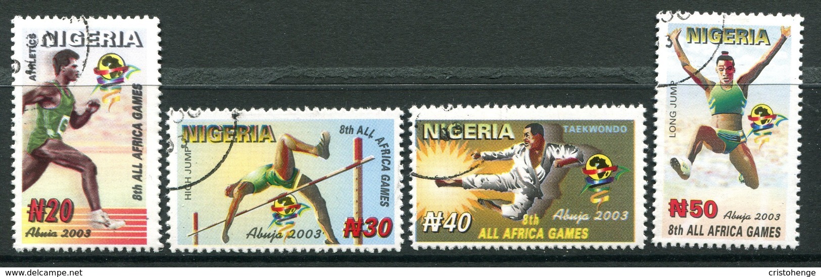 Nigeria 2003 Eighth All Africa Games, Abuja Set Used (SG 802-805) - Nigeria (1961-...)