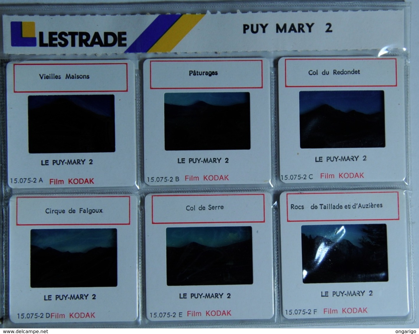PUY MARY 2   : 6 DIAPOSITIVES LESTRADE SUR FILM KODAK - Diapositives