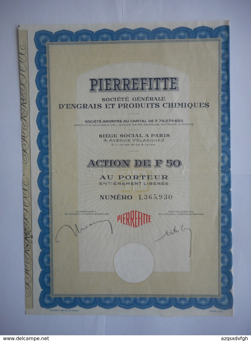 PIERREFITTE Engrais Et Produits Chimiques - Industry