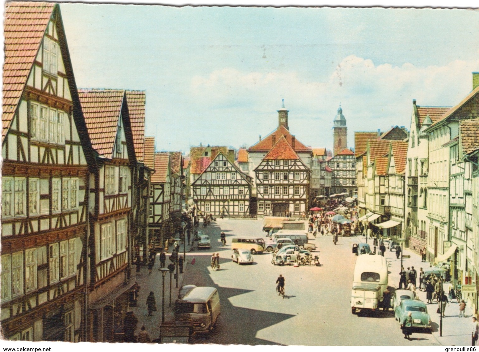 CPA ALLEMAGNE ESCHWEGE IM WERRALAND  La Place Et La Mairie 1966 - Eschwege