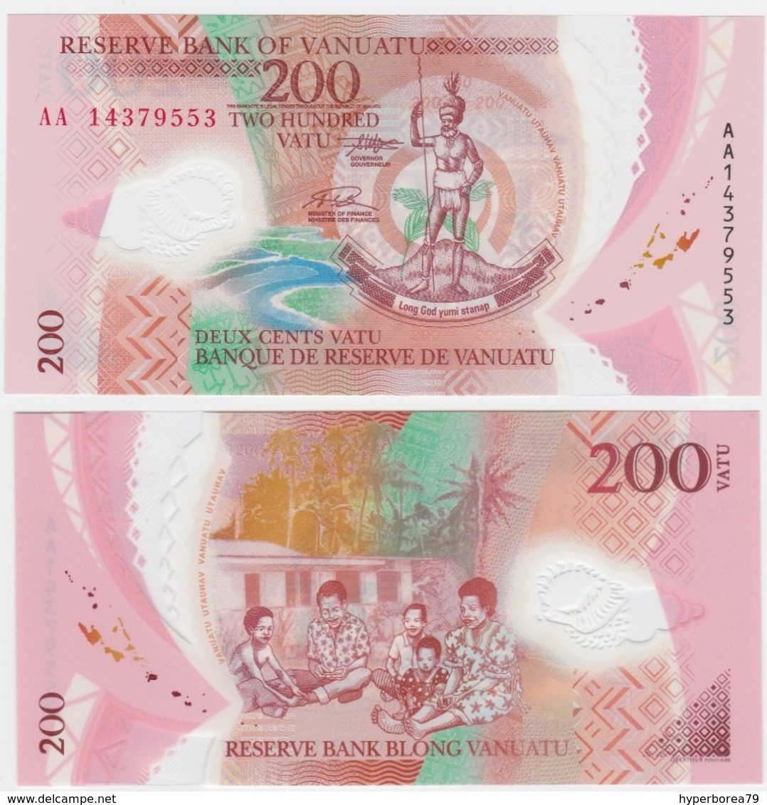 Vanuatu P 12 - 200 Vatu 2014 POLYMER - UNC - Vanuatu