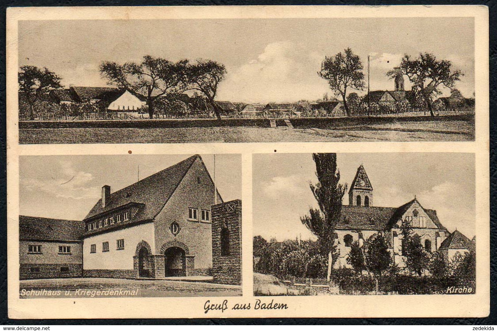 A3742 - Badem Gruß Aus - Kriegerdenkmal Kirche ????? - Bitburg