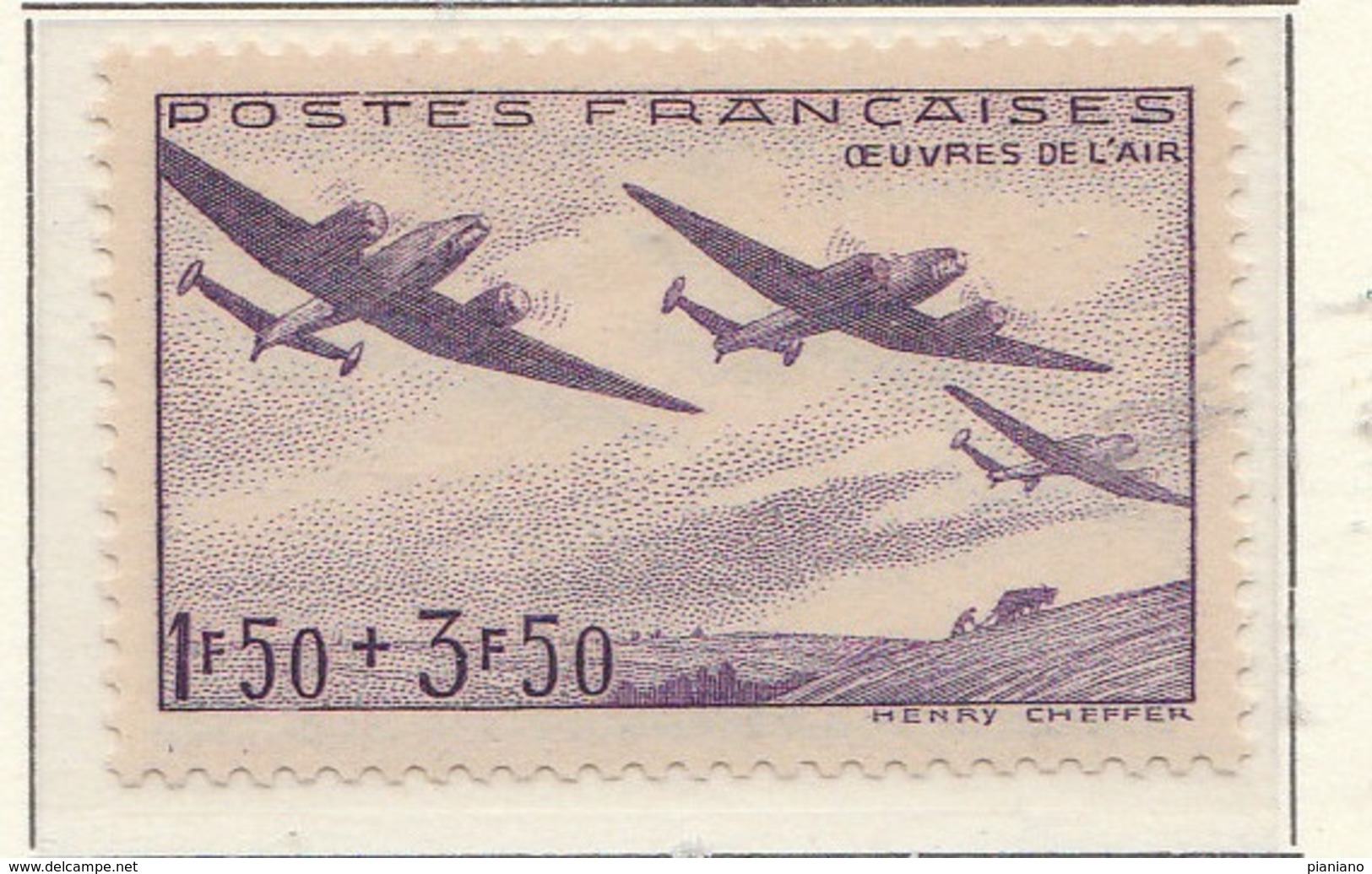 PIA - FRA - 1942 :  A Profitto Delle Opere Dell' Aria - (Yv  540) - Aerei