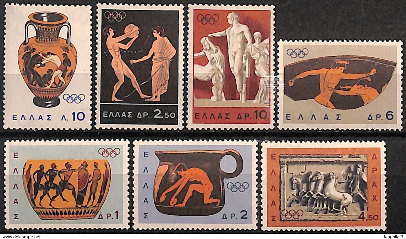 [828583]TB//**/Mnh-Grèce 1964 - N° 841/47,  Jeux Olympiques, Antiquité, SC - Neufs