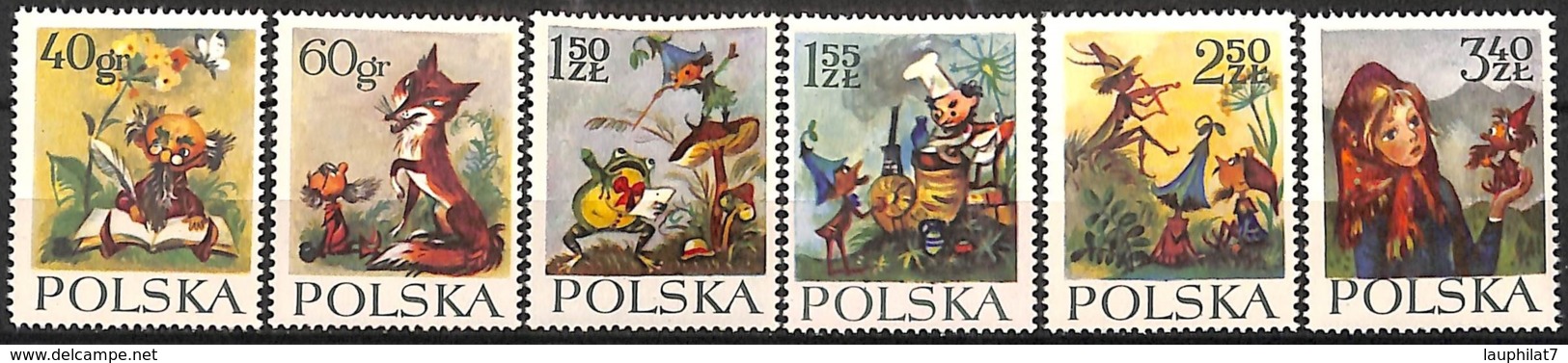 [828688]TB//**/Mnh-Pologne 1962 - N° 1222/27,  Contes, Fables & Légendes, SC - Neufs