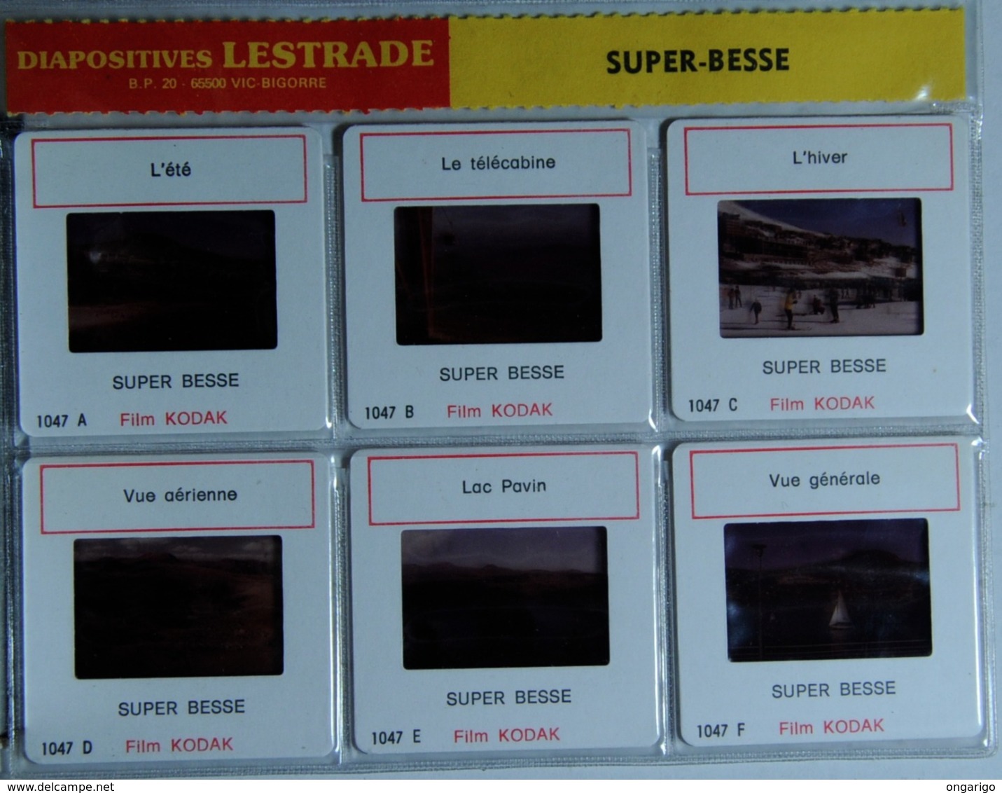 SUPER-BESSE    : 6 DIAPOSITIVES LESTRADE SUR FILM KODAK - Dias