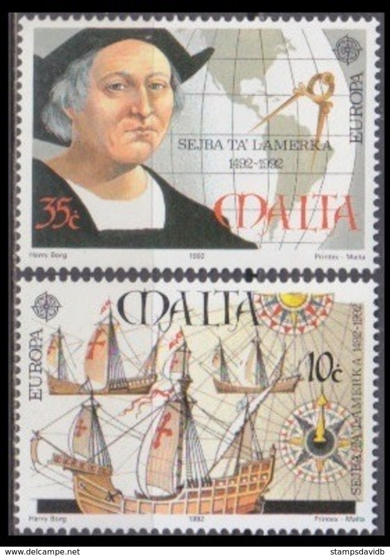 1992	Malta	885-886	Europa Cept / Ships With Sails	3,50 € - 1992