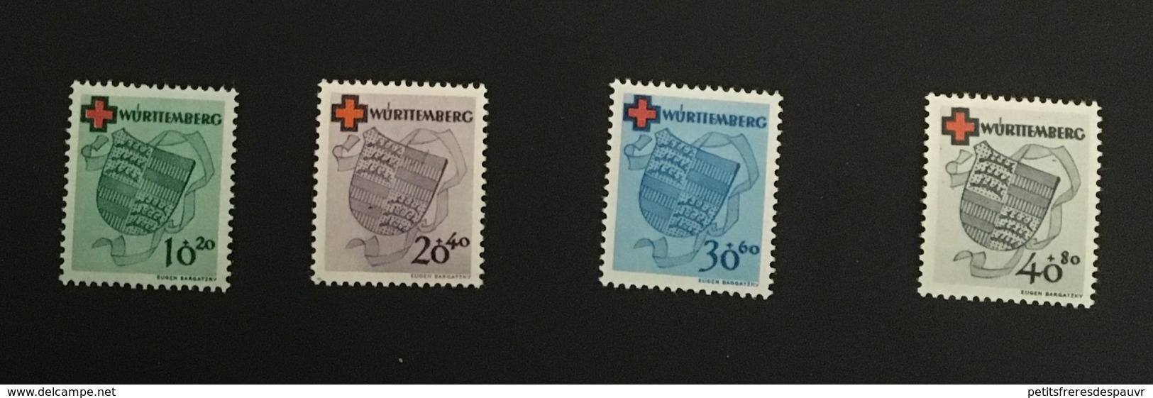 WURTENBERG - Yvert 38 à 41 (4 Valeurs) - Neuf Avec Charnière * - Cote 120EUR - Wurttenberg - Other & Unclassified