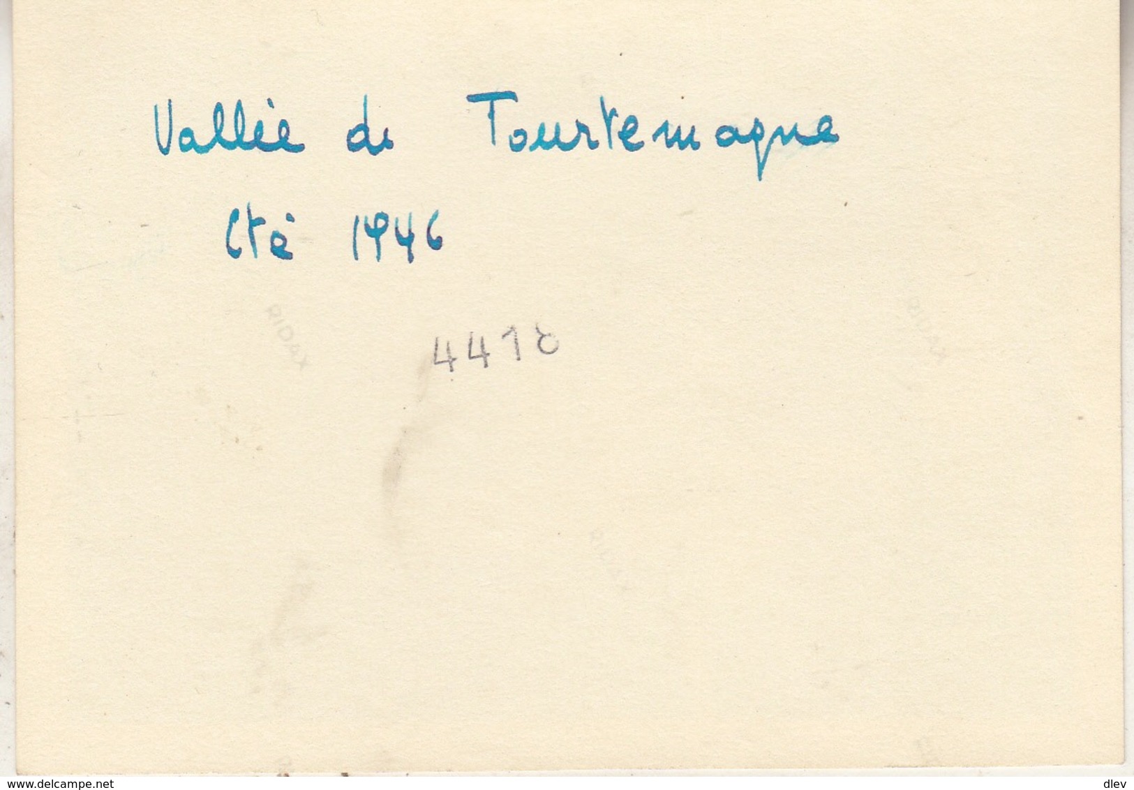 Tourtemagne - Personne à Son Bureau - 1946 - Photo 6.5 X 9.5 Cm - Non Classés