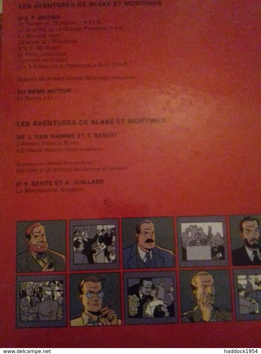 La Machination Voronov YVES SENTE ANDRE JUILLARD éditions Blake Et Mortimer 2000 - Blake Et Mortimer