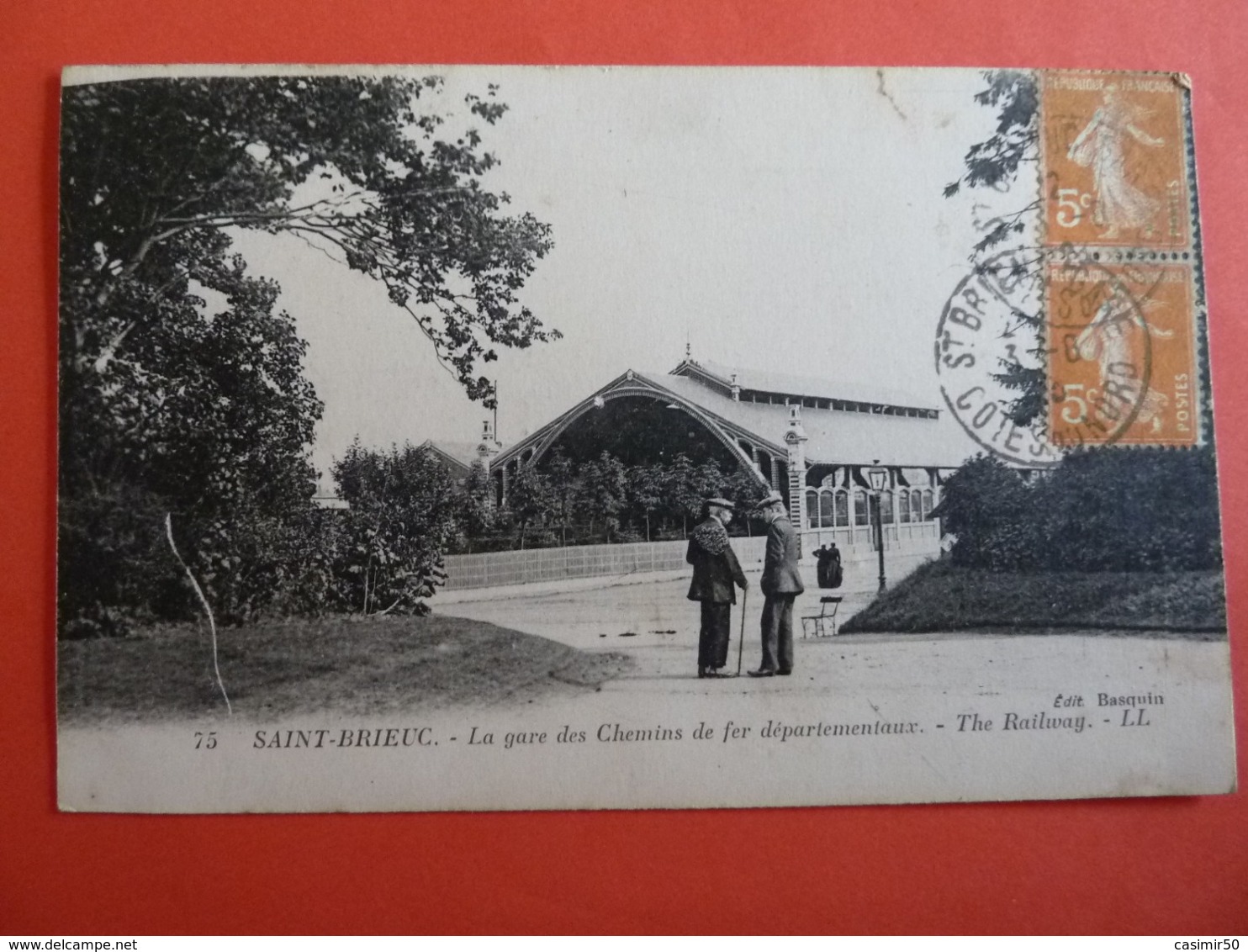 SAINT BRIEUC LA GARE DES CHEMINS D EFER DEPARTEMENTAUX - Saint-Brieuc