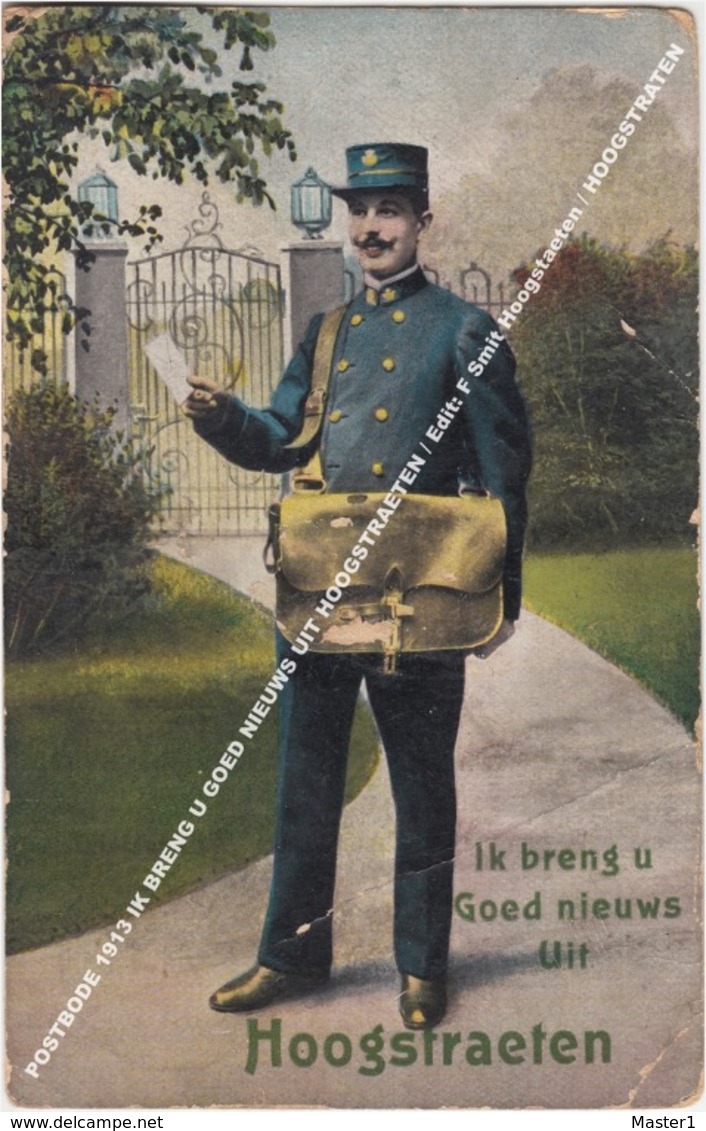 POSTBODE 1913 IK BRENG U GOED NIEUWS UIT HOOGSTRAETEN / Edit: F Smit Hoogstaeten / HOOGSTRATEN // NON AFFRANCHI -> TAX - Hoogstraten