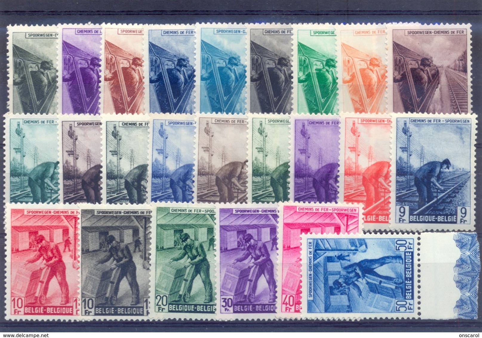 Nrs. TR264/TR287 Postgaaf ** MNH Zeer Mooi 55 Côte - Unused Stamps