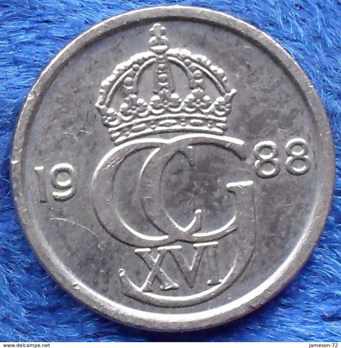 SWEDEN - 10 öre 1988 U KM# 850 Carl XVI Gustav (1973) - Edelweiss Coins - Suecia