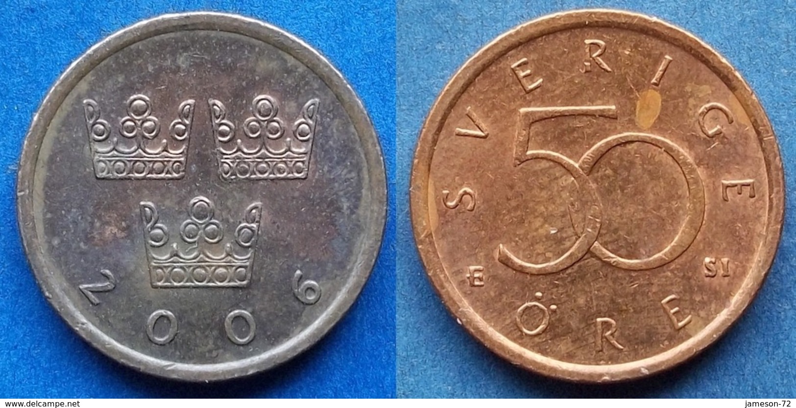 SWEDEN - 50 öre 2006 KM# 878 Carl XVI Gustav (1973) - Edelweiss Coins - Suecia