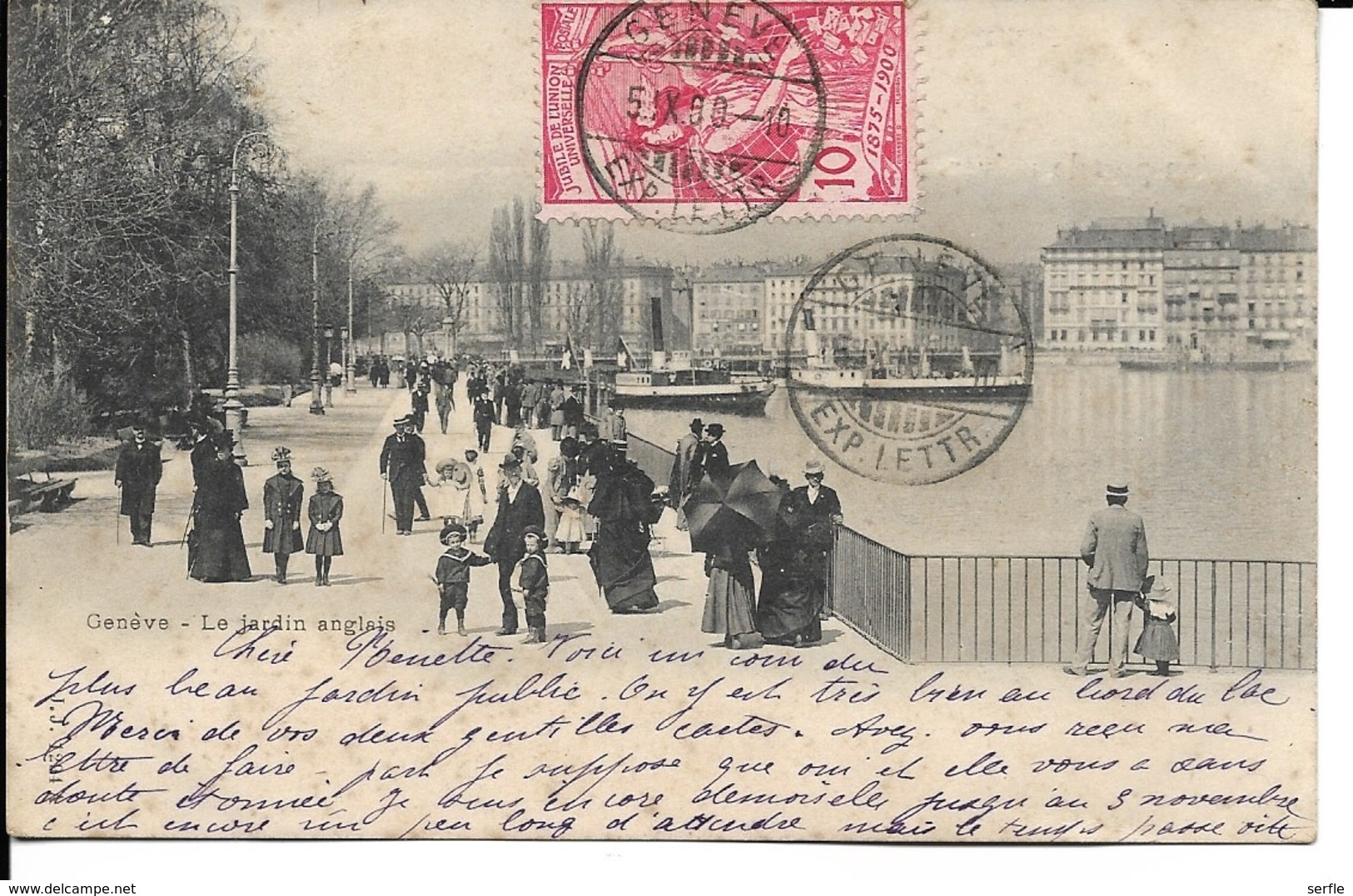 Suisse - Timbre Sur Carte 1900 - Lettres & Documents