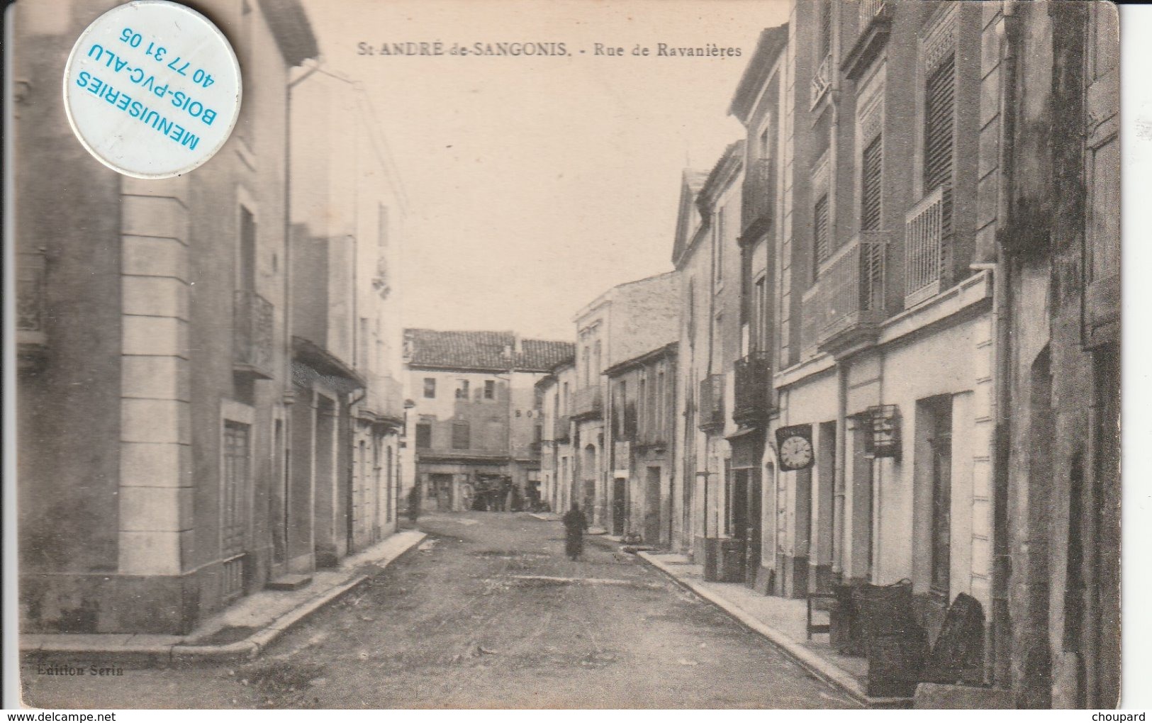 34 - Très Belle Carte Postale Ancienne  De SAINT ANDRE DE SAGONIS  Rue De Ravanières - Otros & Sin Clasificación