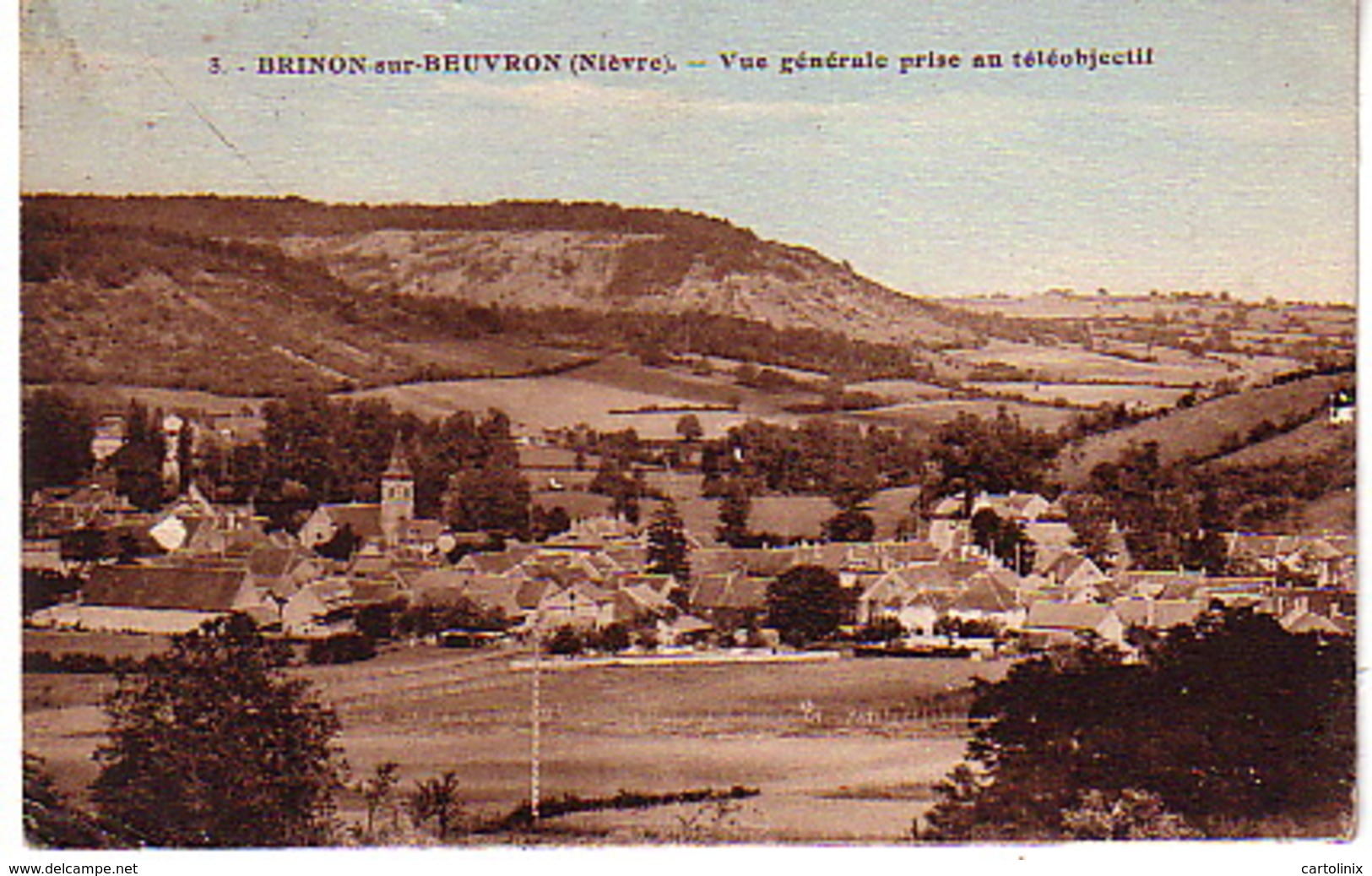 A Saisir Cp 58 Brinon Sur Beuvron Vue Generale N3 Prise Au Teleobjectif 1939 - Brinon Sur Beuvron