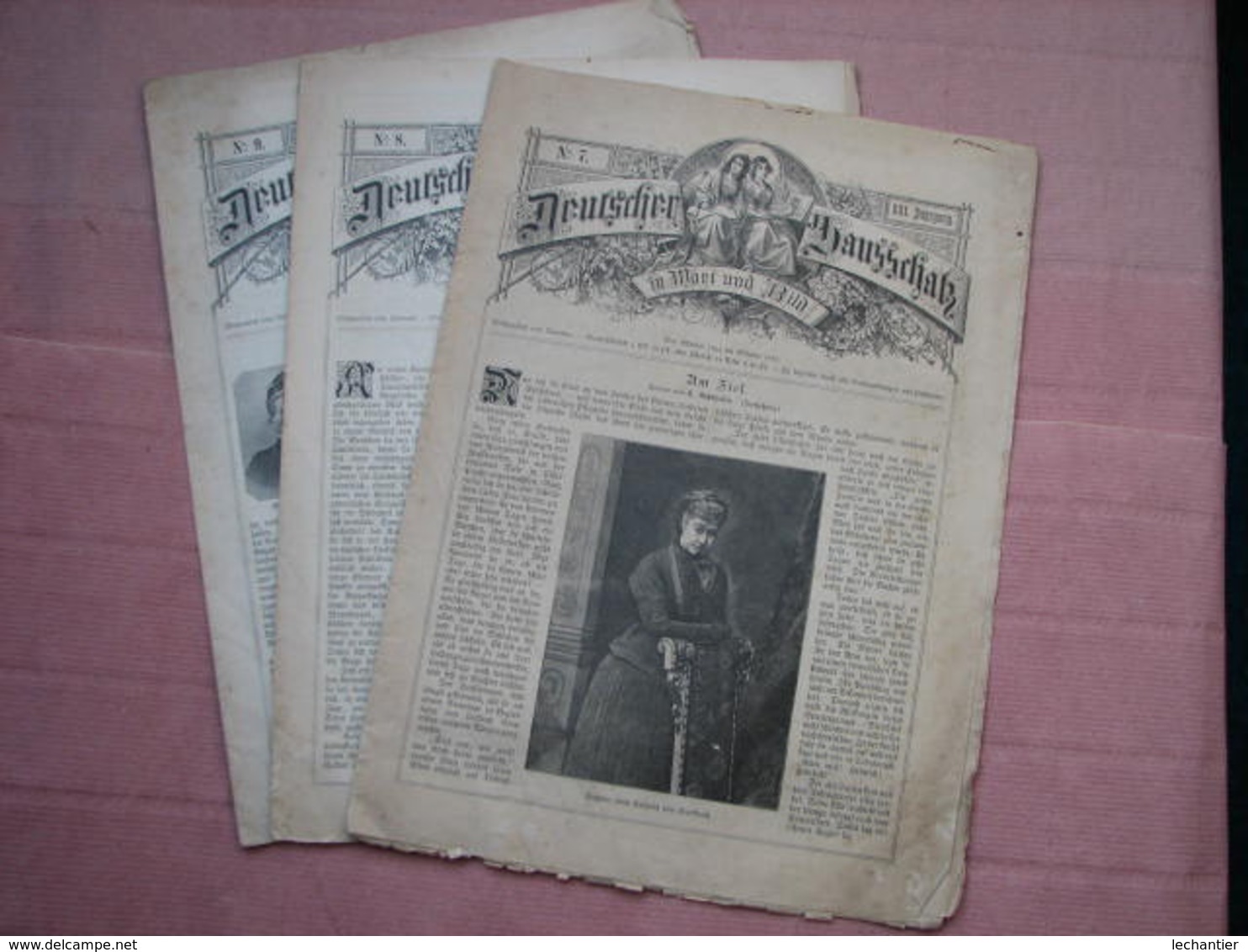 Revues Allemandes De 1895 N° 7 - 8 - 9 - Format 23X33  B.E. Voir Photos - 5. Guerres Mondiales