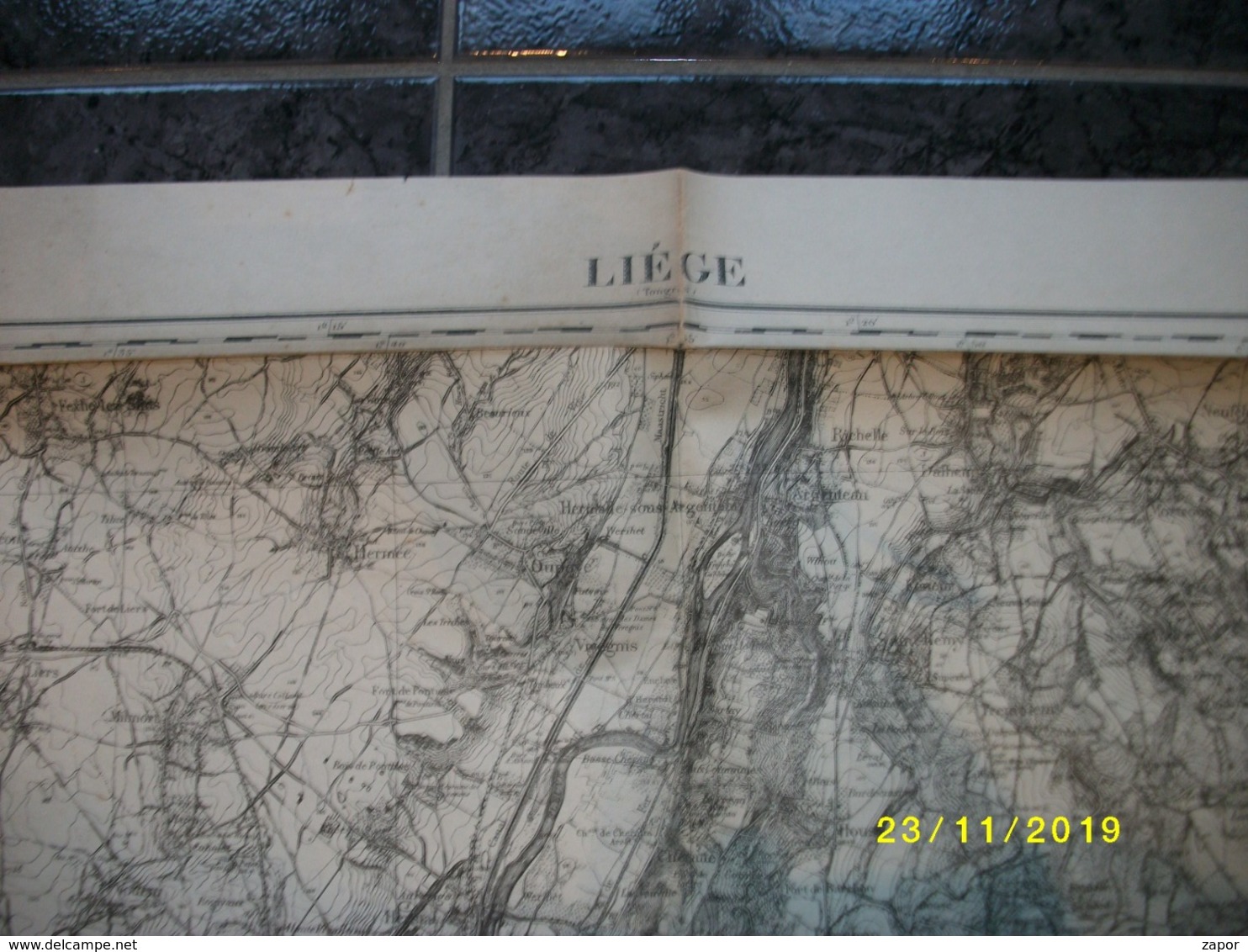 Carte Topographique De Liège - Luik (Liers - Milmort - Aubel - Herve - Verviers - Olne - Embourg) - Topographical Maps