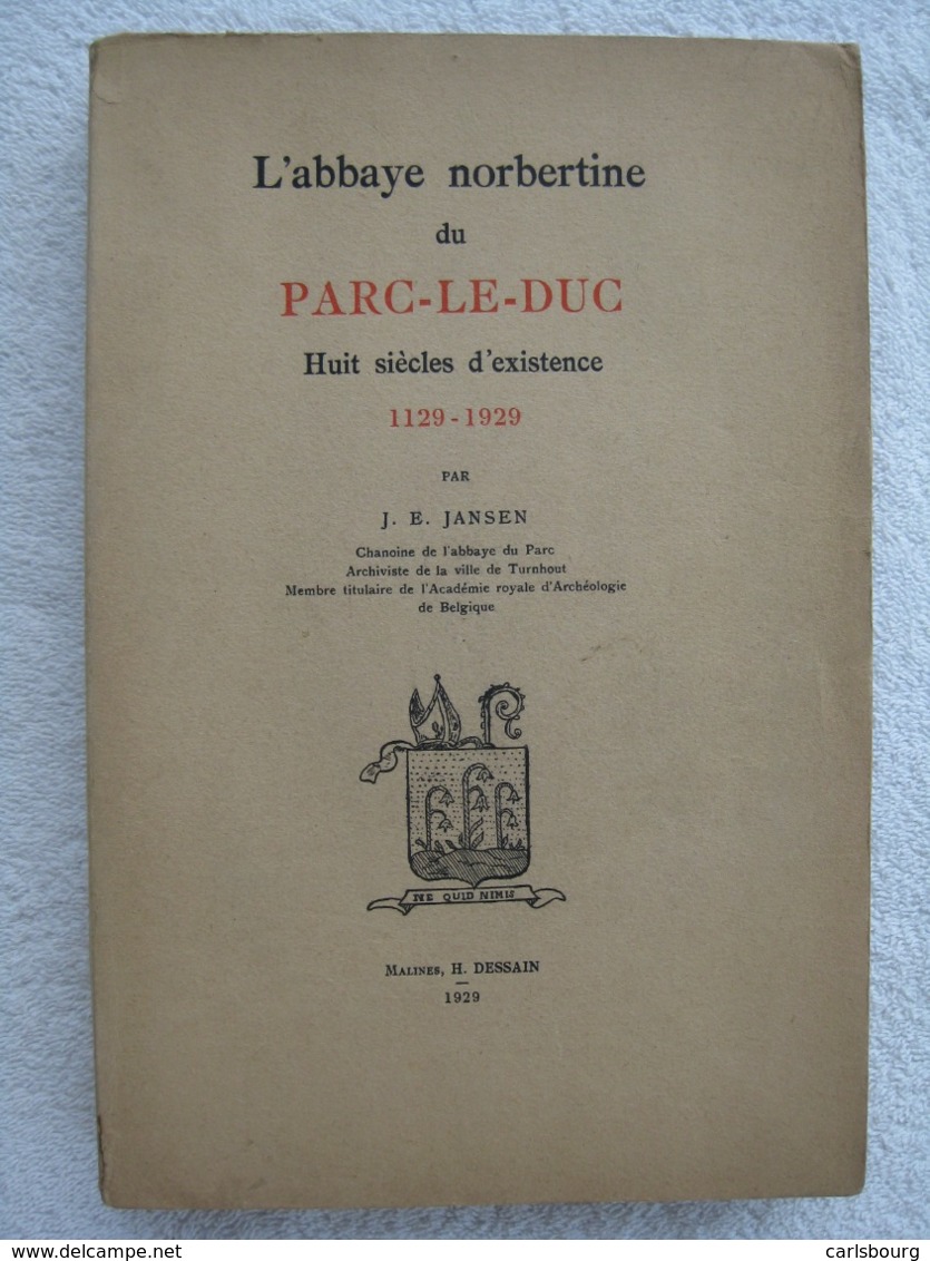 Leuven Heverlee – Abbaye De Parc - J. E. Jansen - EO 1929 - Bélgica