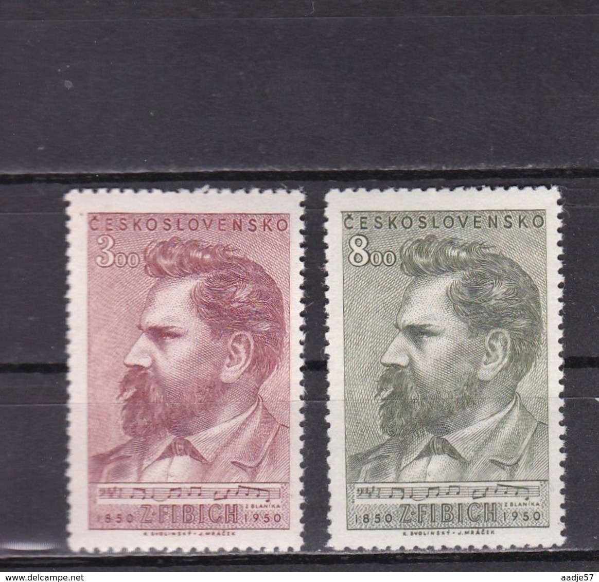 Tschechoslowakei CSSR - 1950 Mi Mi 628-9 (Yv 546-7) MNH** - Neufs