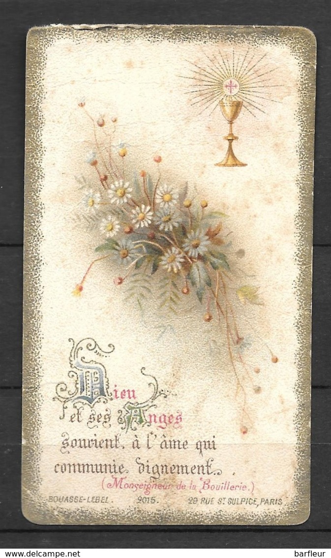Image Souvenir De 1ère Communion De 1902 - Santini