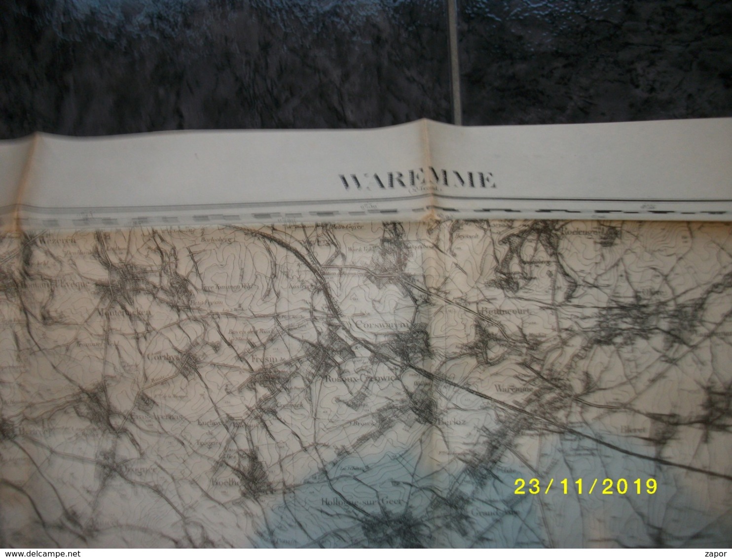 Carte Topographique De Waremme - Borgworm (Wansin - Montenaken - Borlez - Horion - Warnant - Ciplet - Burdinne) - Carte Topografiche
