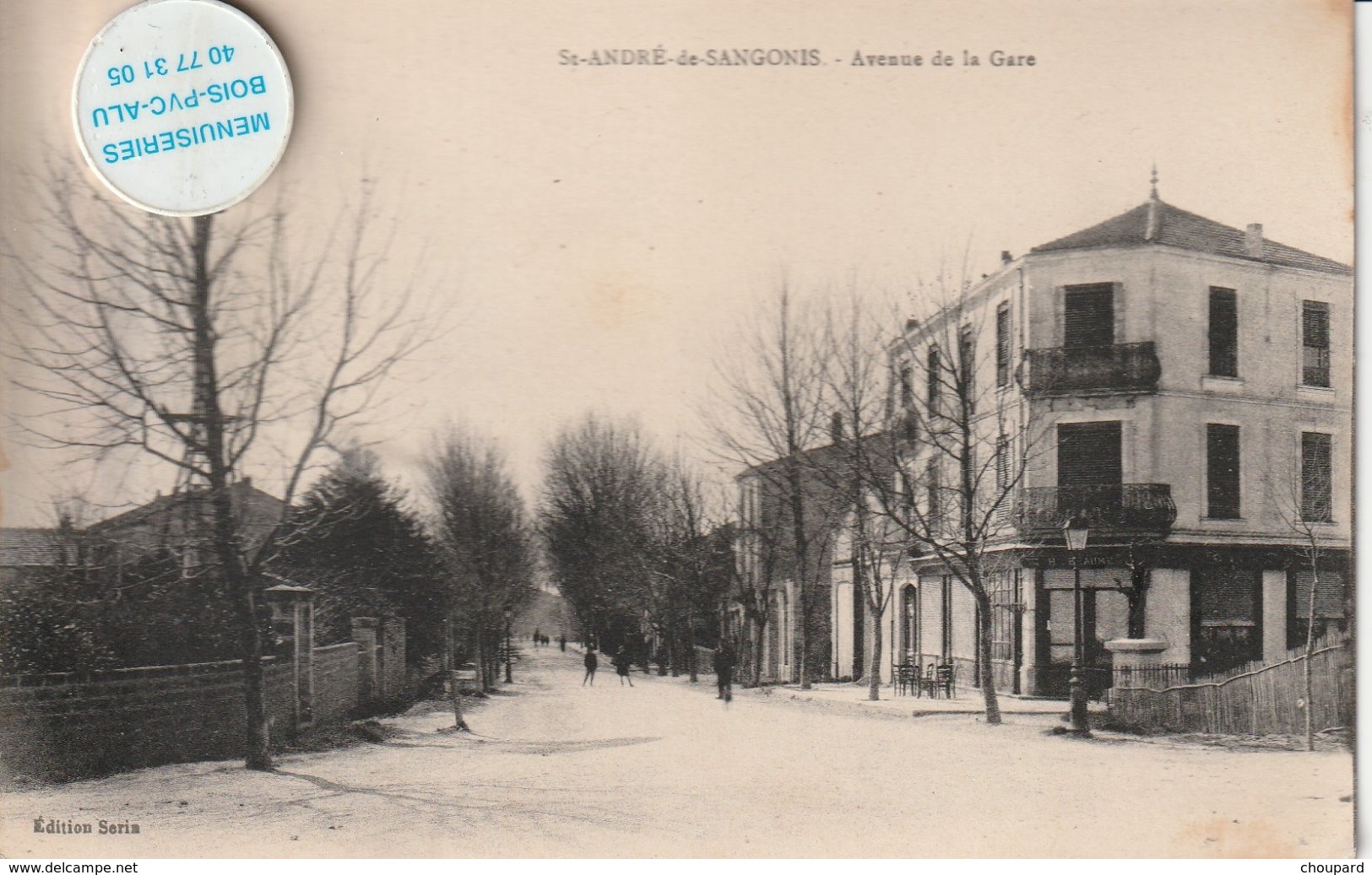 34 - Très Belle Carte Postale Ancienne De  SAINT ANDRE DE SAGONIS     Avenue De La Gare - Otros & Sin Clasificación