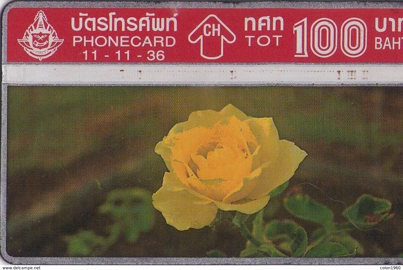 TAILANDIA. FLORES - FLOWERS. Rose 3/4. 11/1993. T 079. (095) - Flores
