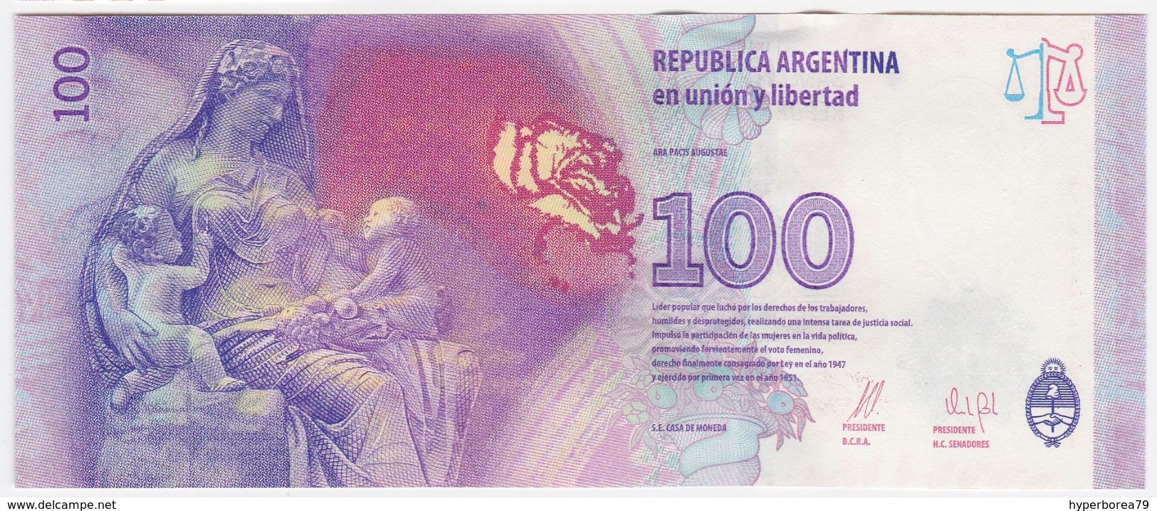 Argentina P 358 - 100 Pesos 2015 Series T - UNC - Argentina