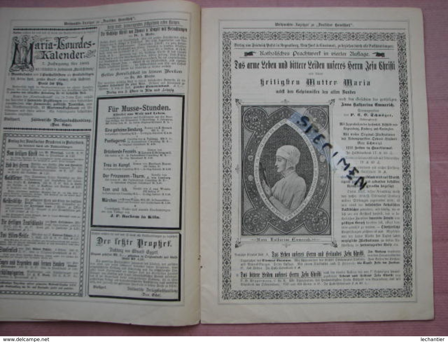 Revue Eclesiastique Allemande De 1894 - Regensburg  24 Pages Format 23X32  TBE Voir Photos - Christianism