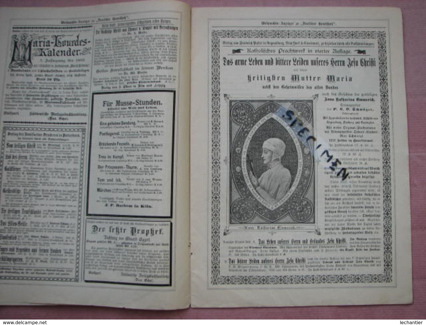 Revue Eclesiastique Allemande De 1894 - Regensburg  24 Pages Format 23X32  TBE Voir Photos - Christianisme