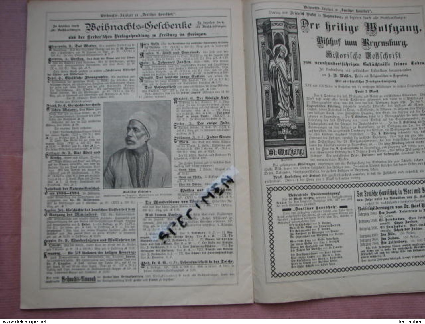 Revue Eclesiastique Allemande De 1894 - Regensburg  24 Pages Format 23X32  TBE Voir Photos - Cristianismo