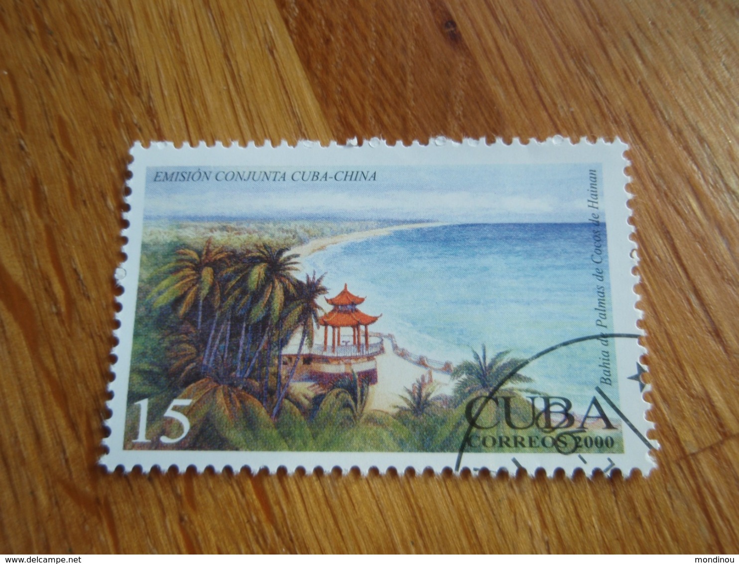 Timbre CUBA Emision Conjunta CUBA-CHINA. 2000 - Used Stamps