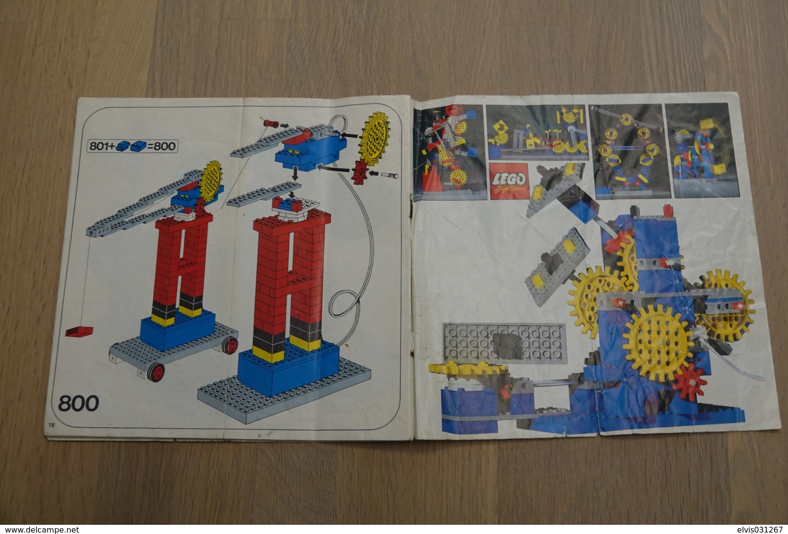 LEGO - 800 INSTRUCTION MANUAL - Original Lego 1970 - Vintage - Kataloge