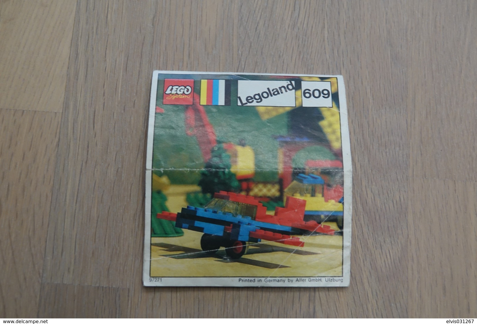 LEGO - 609 INSTRUCTION MANUAL - Original Lego 1972 - Vintage - Kataloge