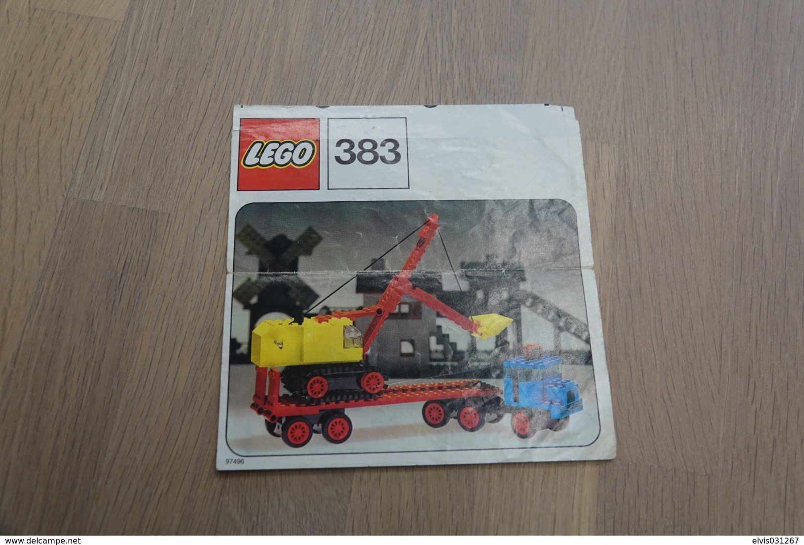 LEGO - 383 INSTRUCTION MANUAL - Original Lego 1973 - Vintage - Catalogs