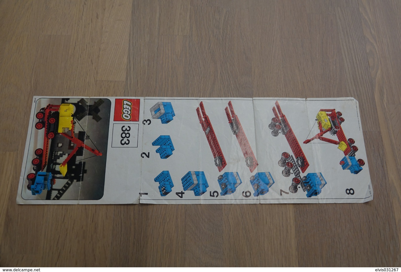 LEGO - 383 INSTRUCTION MANUAL - Original Lego 1973 - Vintage - Kataloge