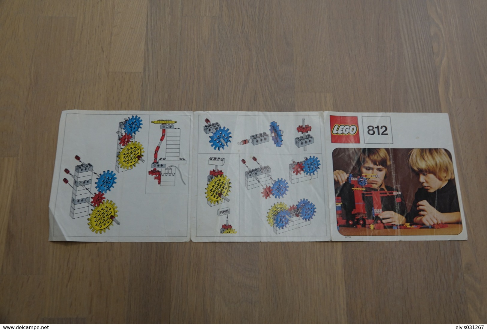 LEGO - 812 INSTRUCTION MANUAL - Original Lego 1974 - Vintage - Catalogs