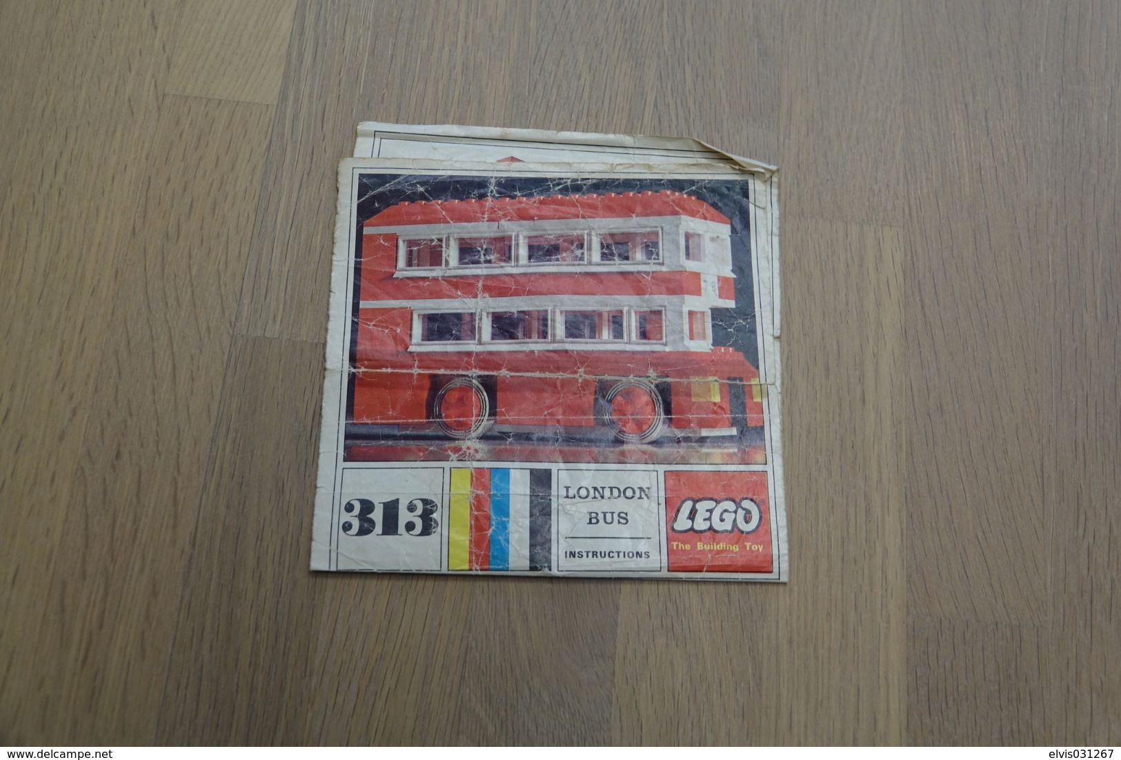 LEGO - 313 INSTRUCTION MANUAL - Original Lego 1966 - Vintage - Kataloge