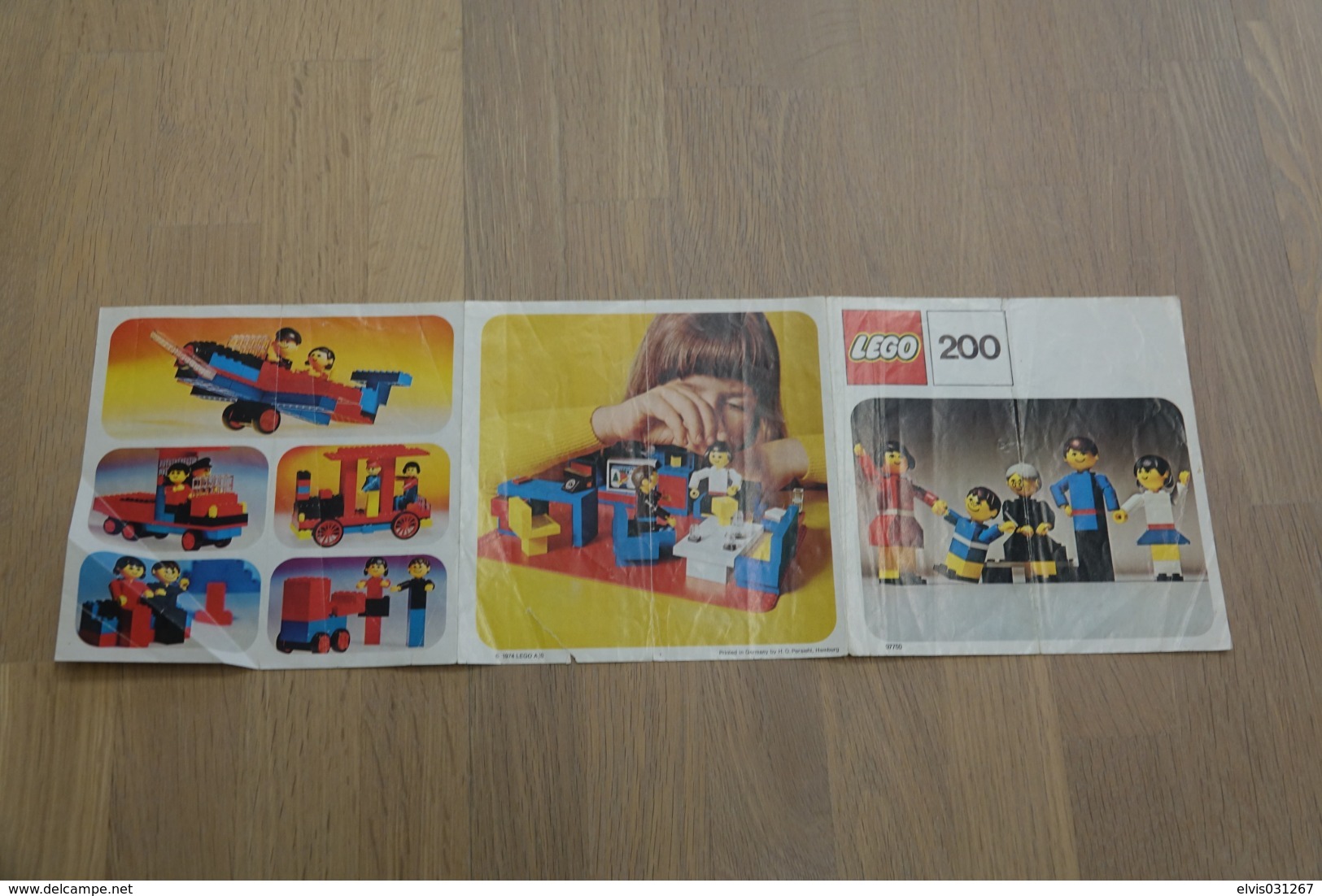 LEGO - 200 INSTRUCTION MANUAL - Original Lego 1974 - Vintage - Catalogi