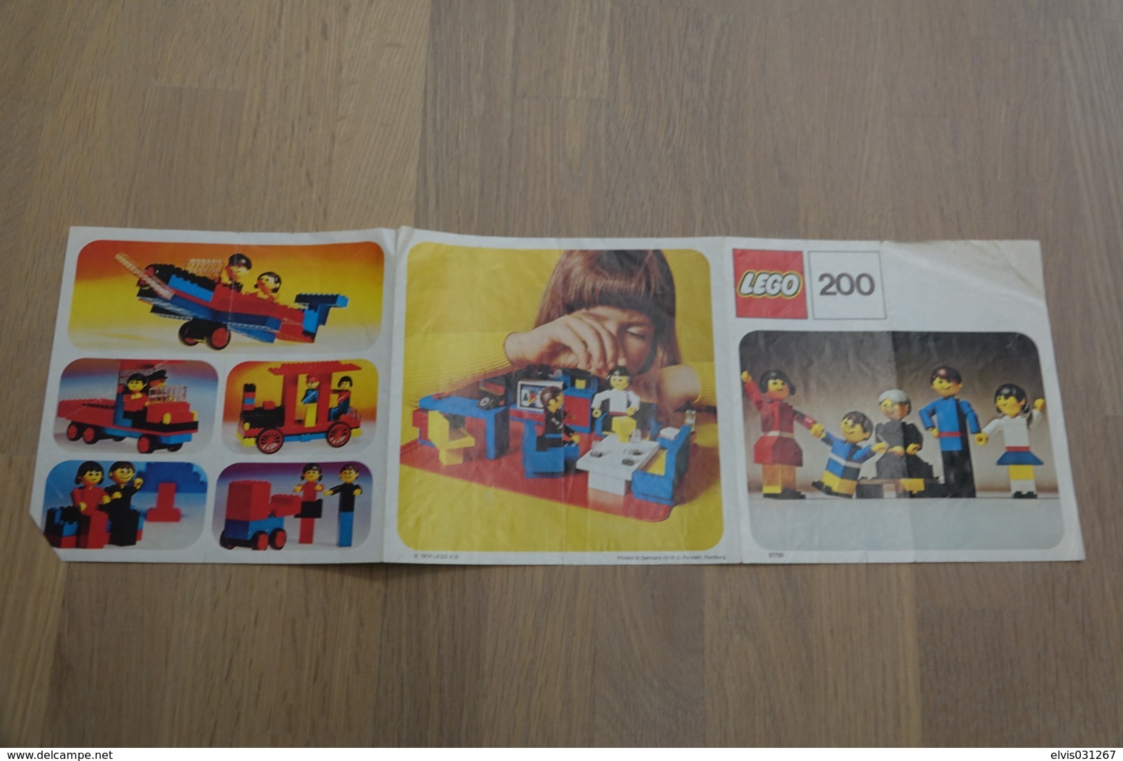 LEGO - 200 INSTRUCTION MANUAL - Original Lego 1974 - Vintage - Kataloge