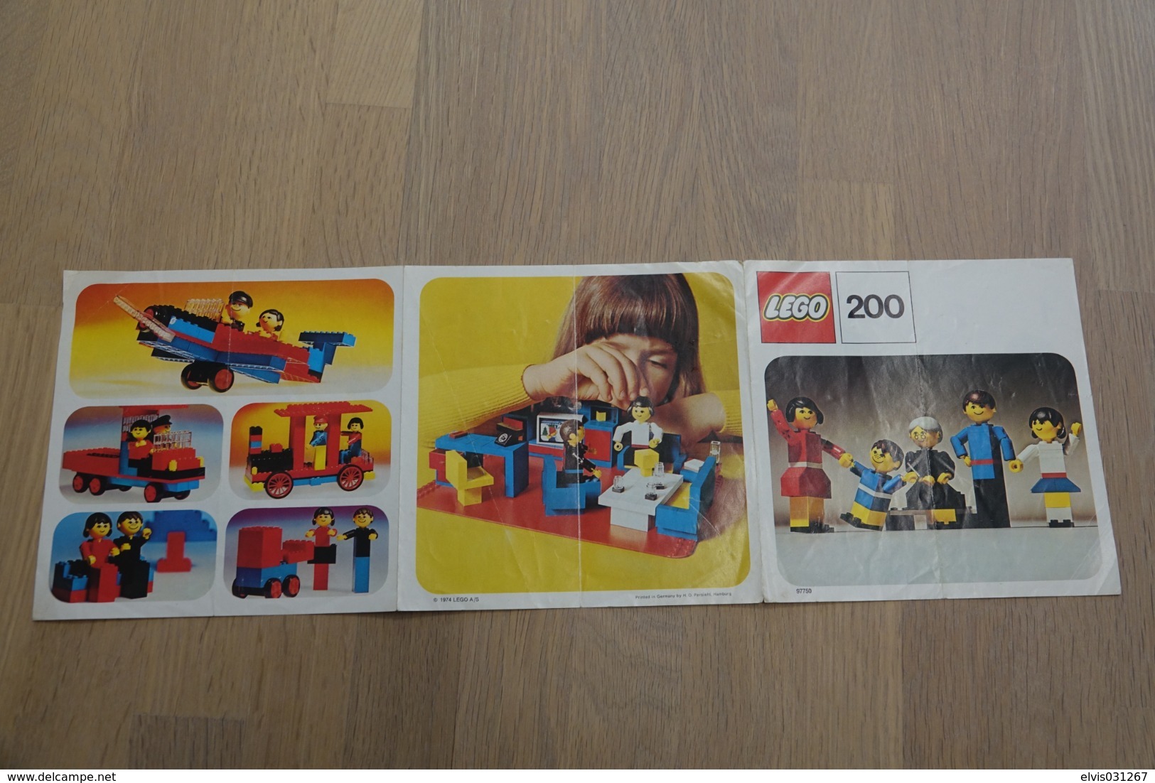 LEGO - 200 INSTRUCTION MANUAL - Original Lego 1974 - Vintage - Catálogos