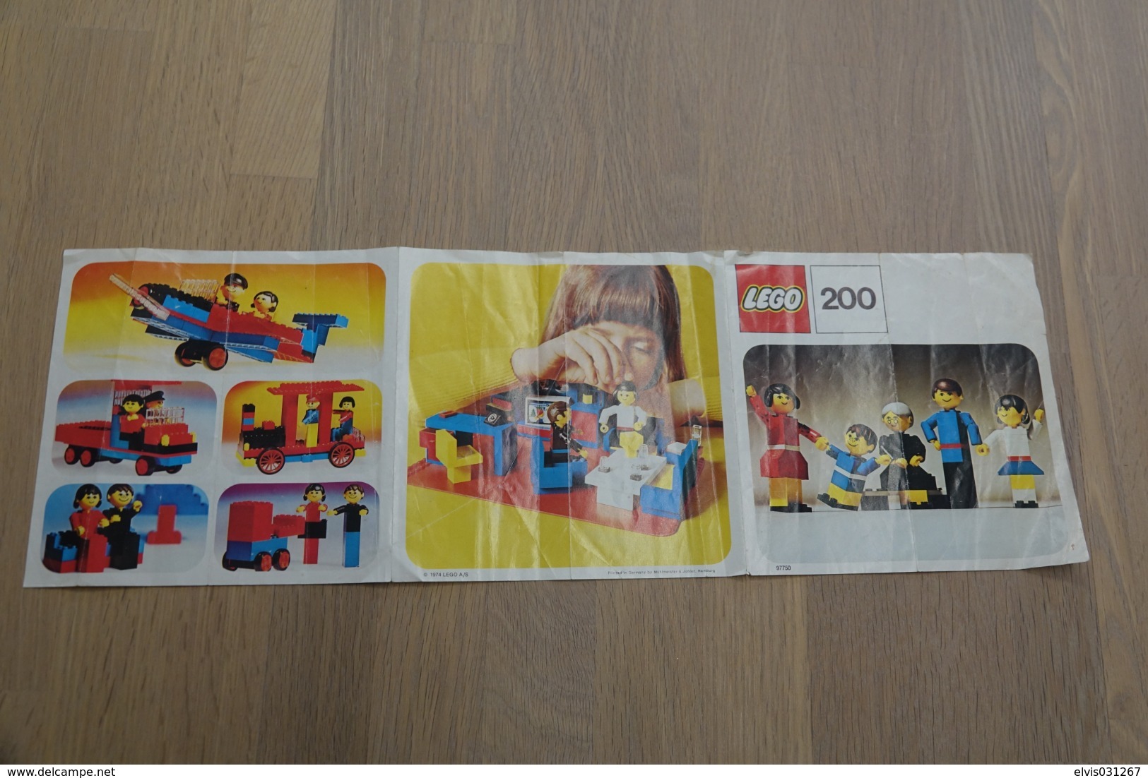 LEGO - 200 INSTRUCTION MANUAL - Original Lego 1974 - Vintage - Catalogues